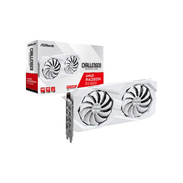 AsRock Radeon RX6600 Challenger D 8G White 8GB DDR6 Graphic Card