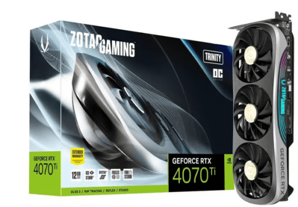 ZOTAC GAMING GeForce RTX 4070 Ti Trinity OC 12GB DDR6X 2625MHz Graphic Card