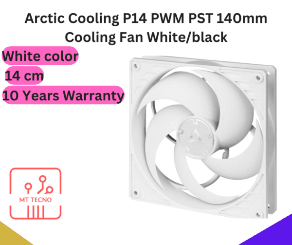 Arctic Cooling P14 PWM PST 140mm Cooling Fan White
