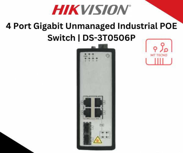 4 Port Gigabit Unmanaged Industrial POE Switch | DS-3T0506P