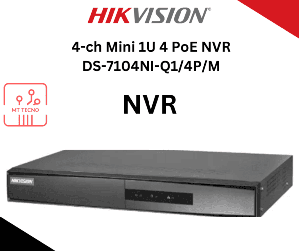 4-ch Mini 1U 4 PoE NVR DS-7104NI-Q1/4P/M