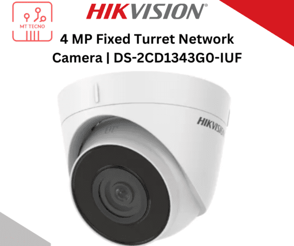 Hikvision 4 MP Fixed Turret Network Camera | DS-2CD1343G0-IUF