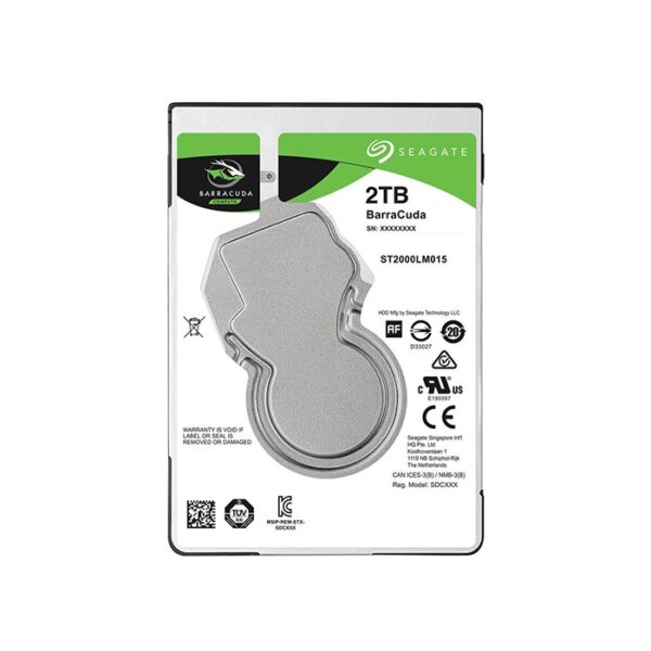 Seagate Barracuda 2TB 2.5″ 5400RPM Internal HDD