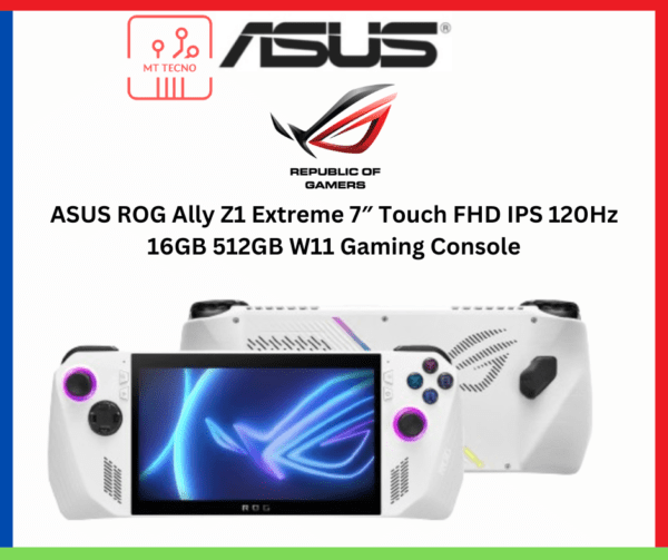 ASUS ROG Ally Z1 Extreme 7″ Touch FHD IPS 120Hz 16GB 512GB W11 Gaming Console