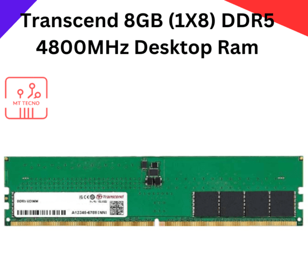Transcend 8GB (1X8) DDR5 4800MHz Desktop Ram