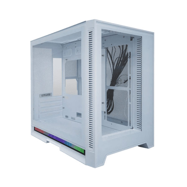 1STPLAYER SP6-G MATX ARGB Fan PC Case White