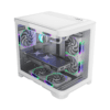 1STPlayer UV 5 MATX ARGB Fan PC Case White
