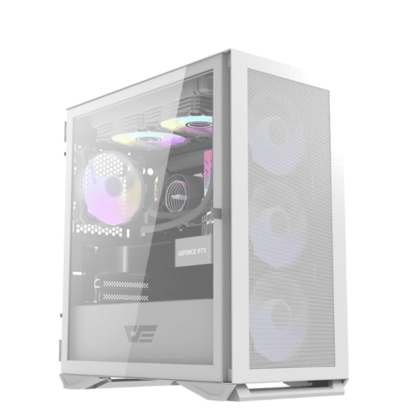 AIGO Darkflash DLM200 Luxury MATX ARGB PC Case White