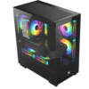 Invasion D-3000 MATX ARGB PC Case Black