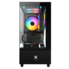 Invasion D-3000 MATX ARGB PC Case Black