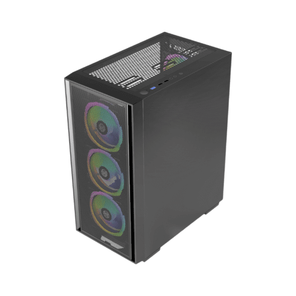 Invasion LD-500 ARGB ATX PC Case Black