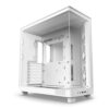 NZXT H6 Flow Compact Dual Chamber ATX PC Case All White