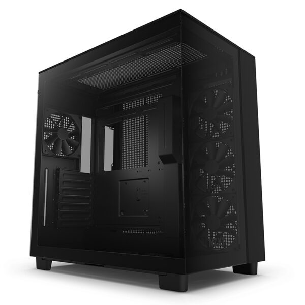 NZXT H9 Flow Tempered Glass Mid-Tower ATX Case Black