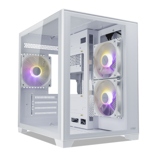 Tecware VXM2 Dual Chamber ARGB MATX PC Case White