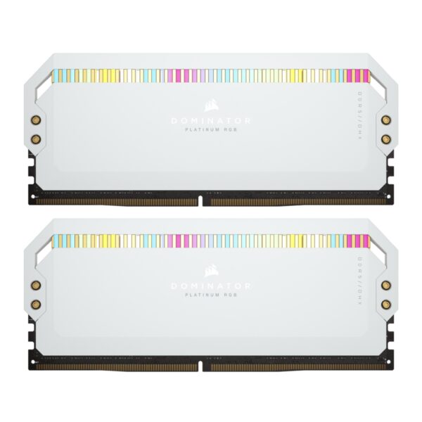Corsair Dominator Platinum RGB White 32GB (2×16) DDR5 5200MHz CL40 Desktop Memory