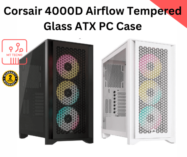 Corsair 4000D Airflow Tempered Glass ATX PC Case