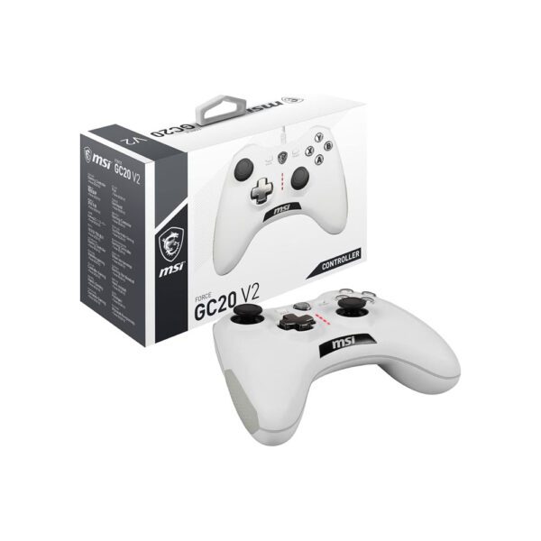 MSI Force GC20 V2 USB Wired Game Controller White