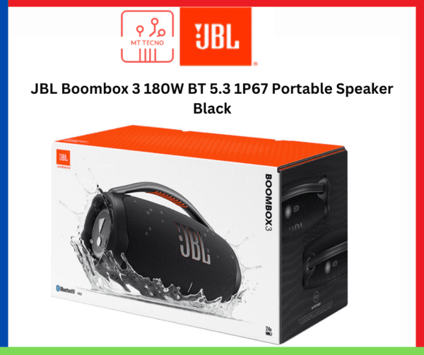JBL Boombox 3 180W BT 5.3 1P67 Portable Speaker Black