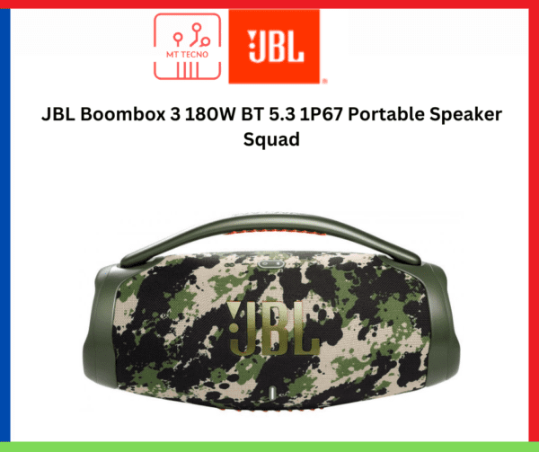 JBL Boombox 3 180W BT 5.3 1P67 Portable Speaker Squad