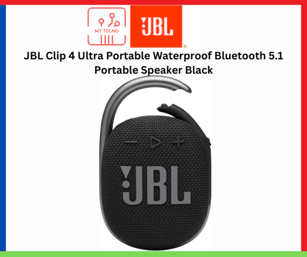 JBL Clip 4 Ultra Portable Waterproof Bluetooth 5.1 Portable Speaker Black
