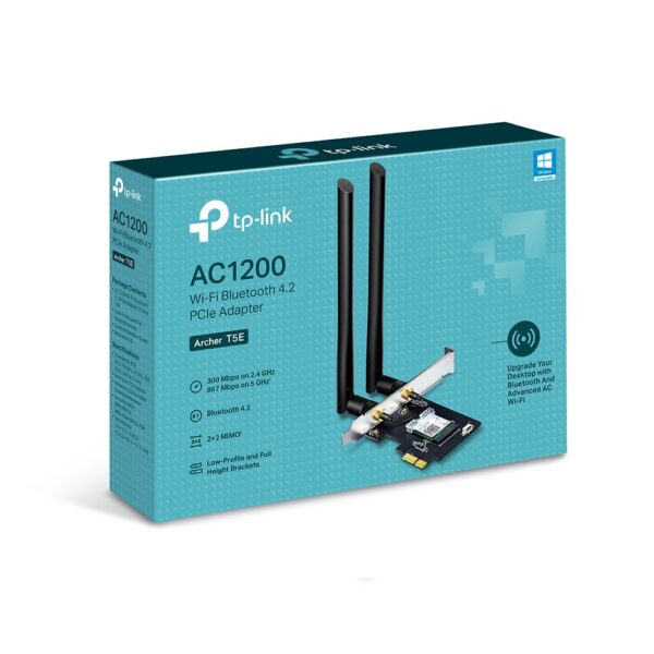 TP-Link Archer T5E AC1200 Wi-Fi Bluetooth PCIe Adapter