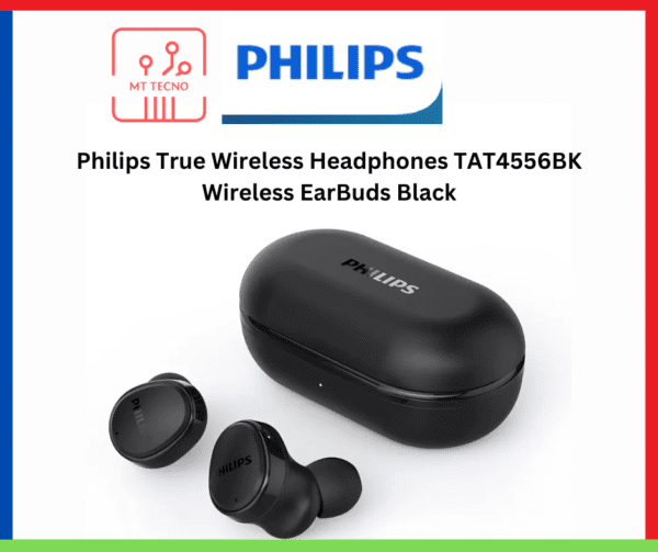 Philips True Wireless Headphones TAT4556BK Wireless EarBuds Black