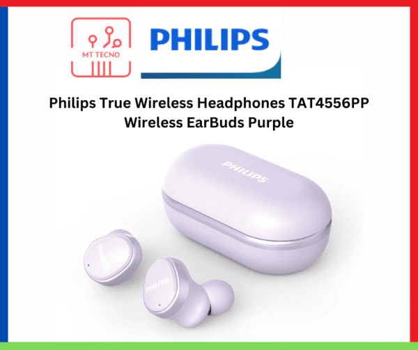 Philips True Wireless Headphones TAT4556PP Wireless EarBuds Purple