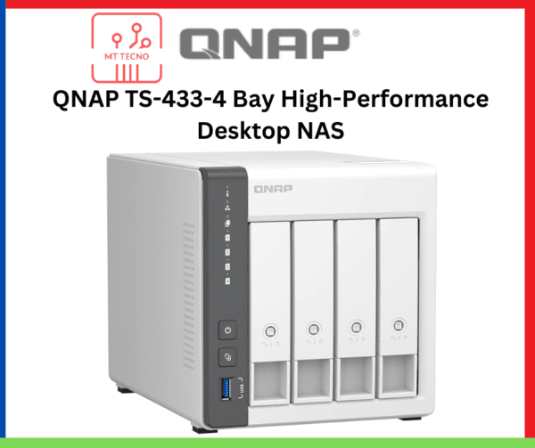 QNAP TS-433-4 Bay High-Performance Desktop NAS