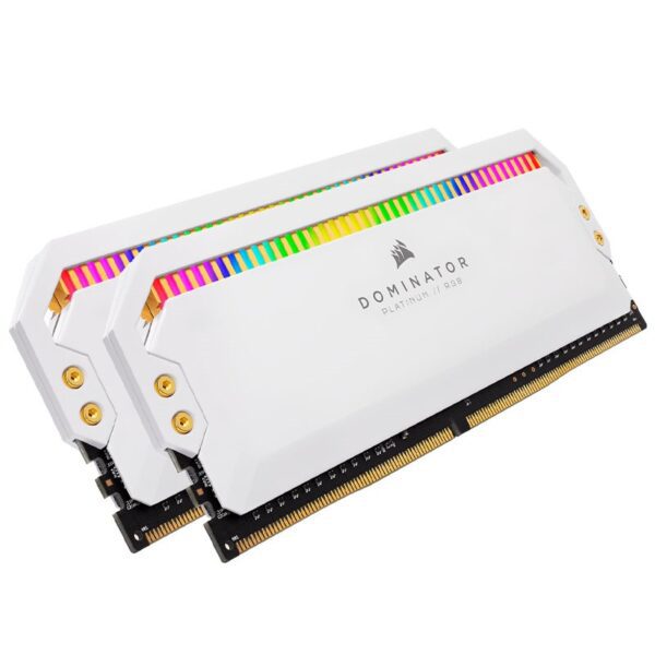 Corsair Dominator Platinum RGB White 16GB (2x8GB) DDR4 3600MHz CL18 Desktop Memory RAM