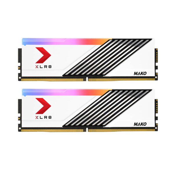 PNY XLR8 Gaming Mako RGB White 32GB (2X16) DDR5 6000MHz CL40 Desktop Ram