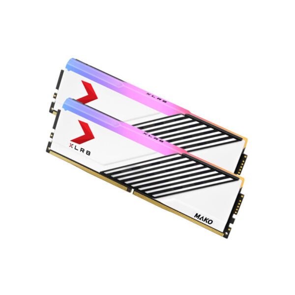 PNY XLR8 Gaming Mako RGB White 32GB (2X16) DDR5 6000MHz CL40 Desktop Ram