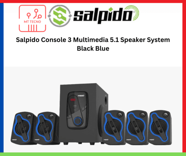 Salpido Console 3 Multimedia 5.1 Speaker System Black Blue