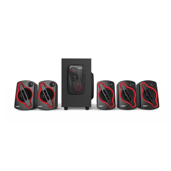 Salpido Console 3 Multimedia 5.1 Speaker System Black Red
