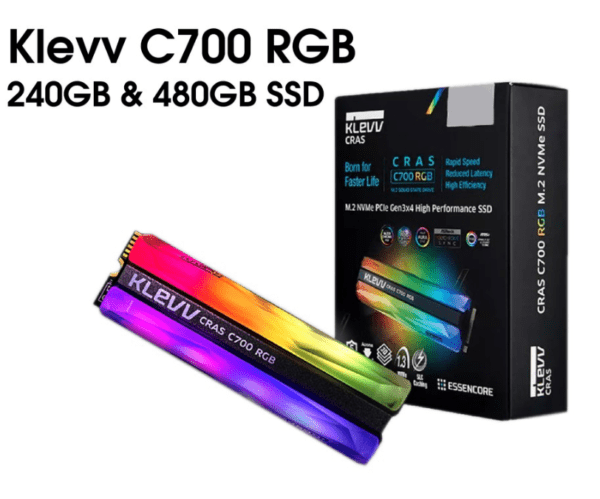 KLEVV CRAS C700 RGB / PCIE GEN3x4 / 240GB
