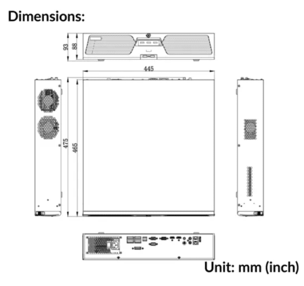 64-ch 2U 4K NVR | DS-9664NI-M8 Non-POE