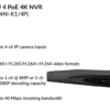 Hikvision 4-ch 1U 4PoE 4K NVR, advise for 2MP/4MP & above IPC | DS-7604NI-K1/4P