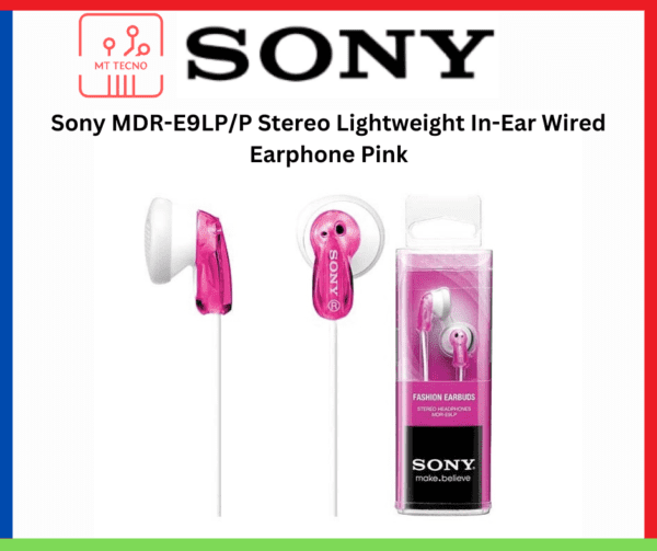 Sony MDR-E9LP/P Stereo Lightweight In-Ear Wired Earphone Pink