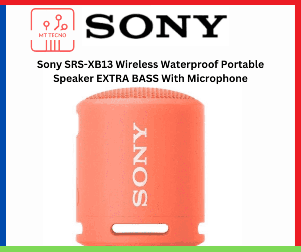 Sony SRS-XB13 Wireless Waterproof Portable Speaker EXTRA BASS With Microphone orange
