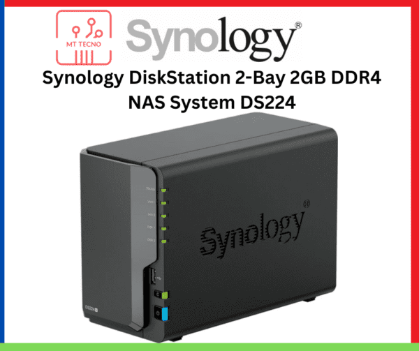 Synology DiskStation 2-Bay 2GB DDR4 NAS System DS224
