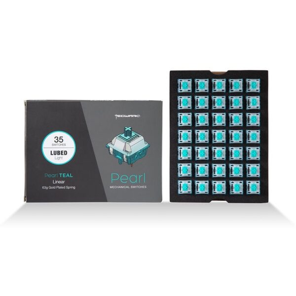 Tecware Pearl Series Mechanical Switches 35pcs Teal