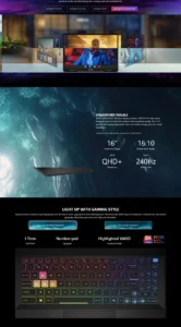 MSI Sword 16 | HX B14VEKG-628 16'' QHD+ 240Hz Gaming Laptop