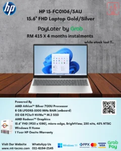 HP 15-FC0106/5AU | Silver , Gold